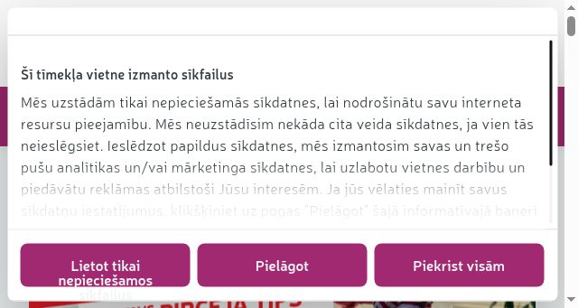 Screenshot of rimi.lv