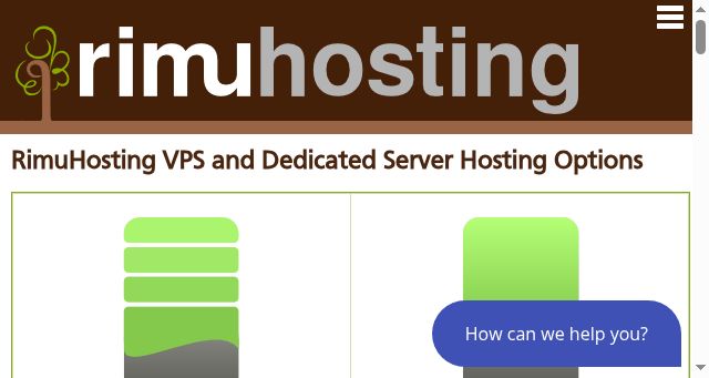 Screenshot of rimuhosting.com