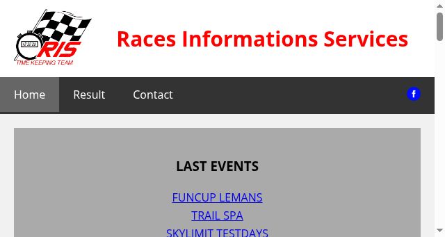 Screenshot of ris-timing.be