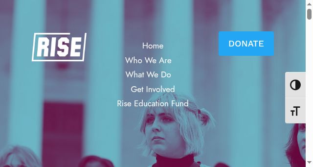 Screenshot of risefree.org