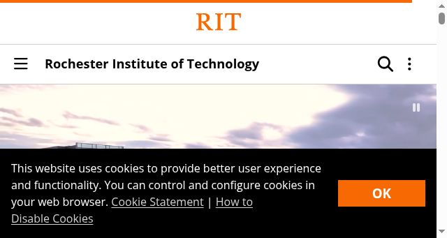 Screenshot of rit.edu
