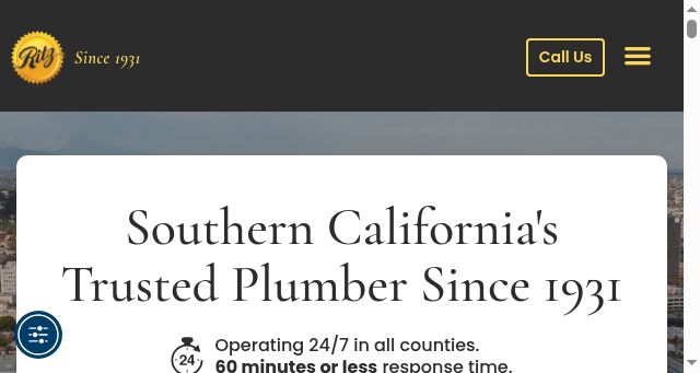 Screenshot of ritzplumbing.com