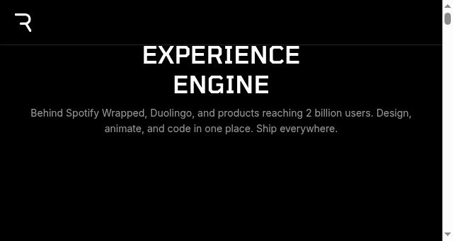 Screenshot of rive.app