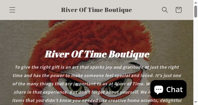 Screenshot of riveroftimeboutique.com