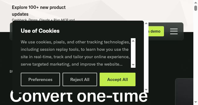 Screenshot of rivo.io