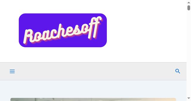 Screenshot of roachesoff.com