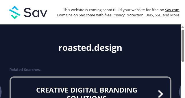 Screenshot of roasted.design
