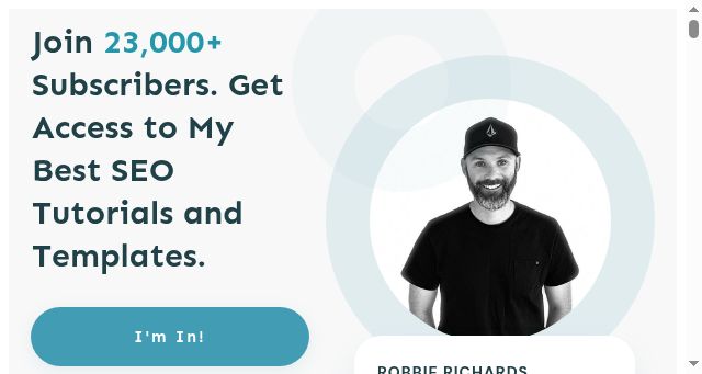 Screenshot of robbierichards.com