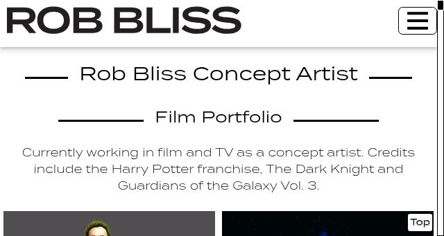 Screenshot of robbliss.com