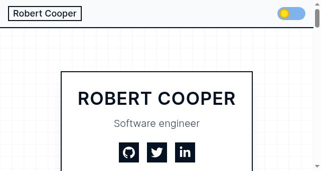 Screenshot of robertcooper.me