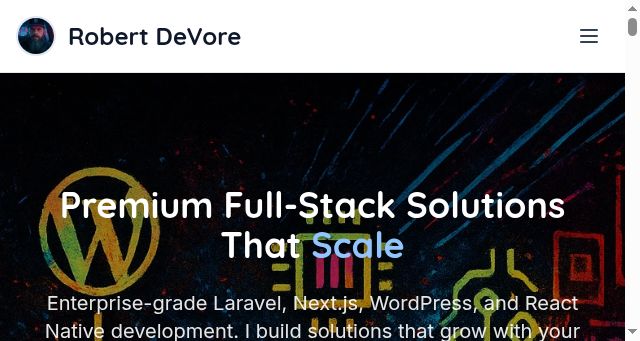 Screenshot of robertdevore.com