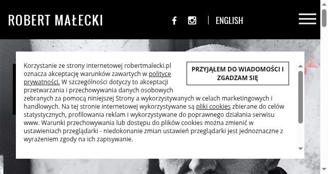 Screenshot of robertmalecki.pl