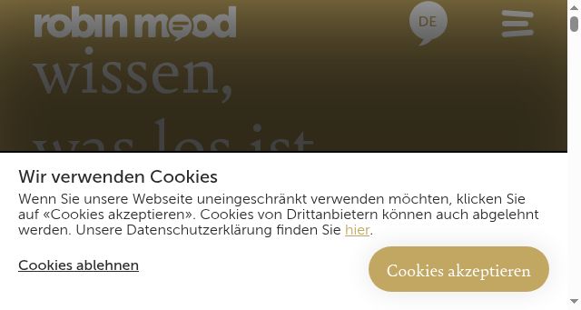Screenshot of robinmood.eu