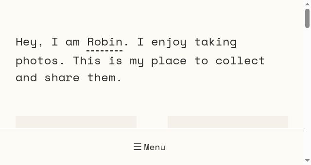 Screenshot of robins.photos