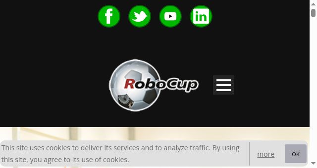 Screenshot of robocup.org