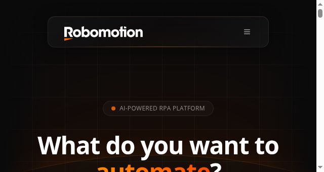 Screenshot of robomotion.io