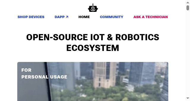 Screenshot of robonomics.network