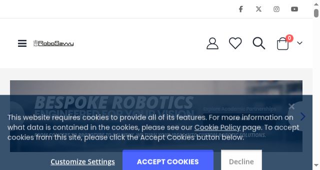 Screenshot of robosavvy.co.uk
