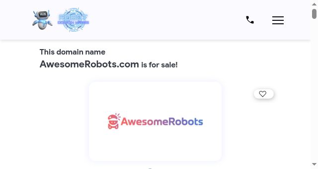 Screenshot of robotdomainnames.com
