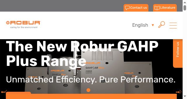 Screenshot of robur.com