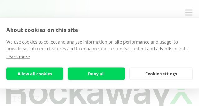 Screenshot of rockawayx.com