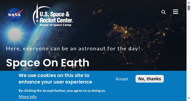 Screenshot of rocketcenter.com