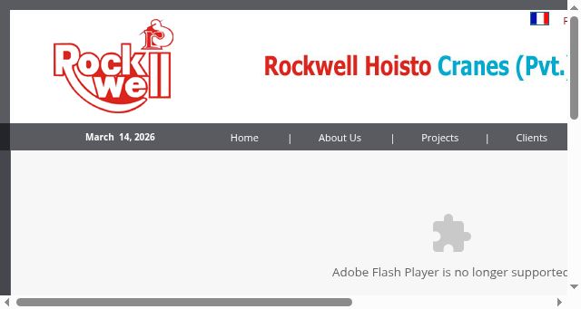 Screenshot of rockwellcranes.com