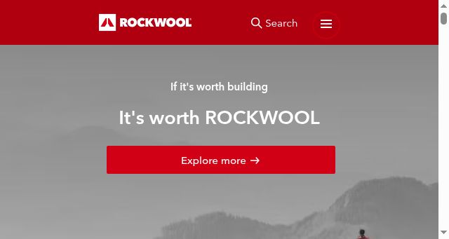 Screenshot of rockwool.com