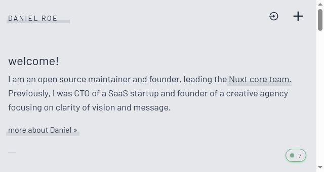 Screenshot of roe.dev