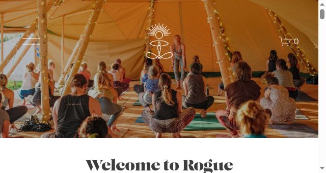Screenshot of rogueyoga.co.uk