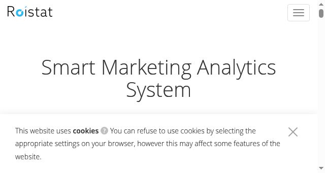 Screenshot of roistat.com