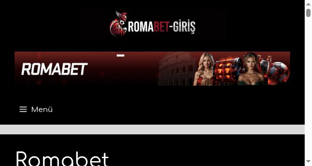 Screenshot of romabet-giris.com