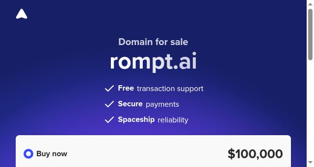 Screenshot of rompt.ai