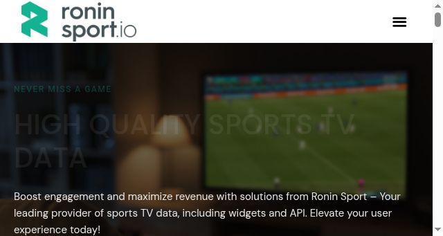 Screenshot of roninsport.io