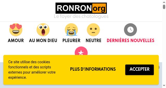 Screenshot of ronron.org
