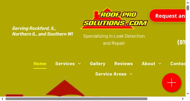 Screenshot of roofprosolutions.com