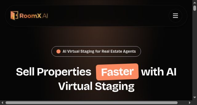 Screenshot of roomxai.com