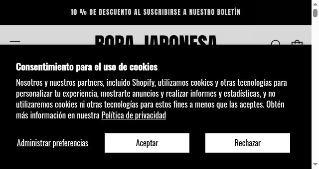 Screenshot of ropajaponesa.com