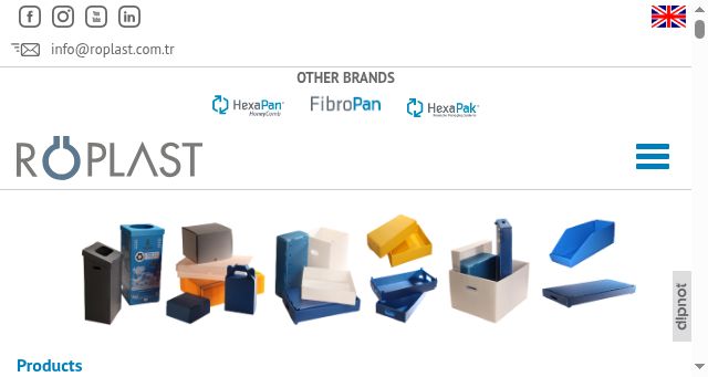 Screenshot of roplast.com.tr