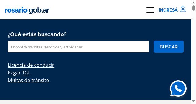Screenshot of rosario.gob.ar