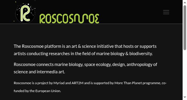 Screenshot of roscosmoe.org