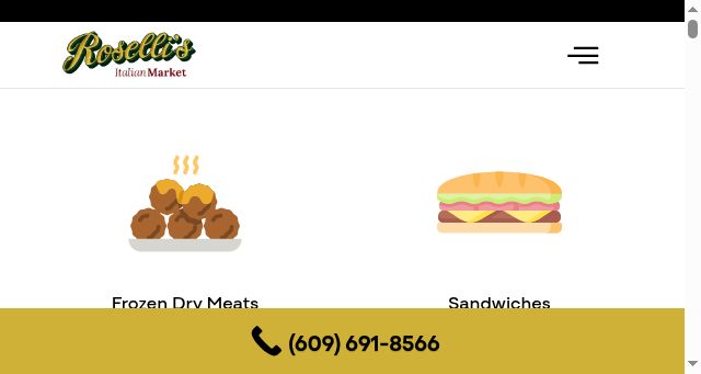 Screenshot of rosellisfood.com