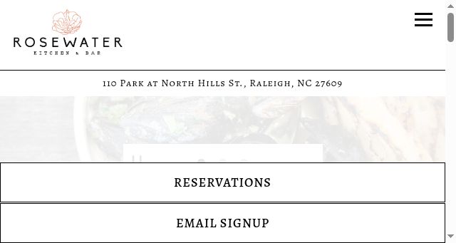 Screenshot of rosewaterraleigh.com