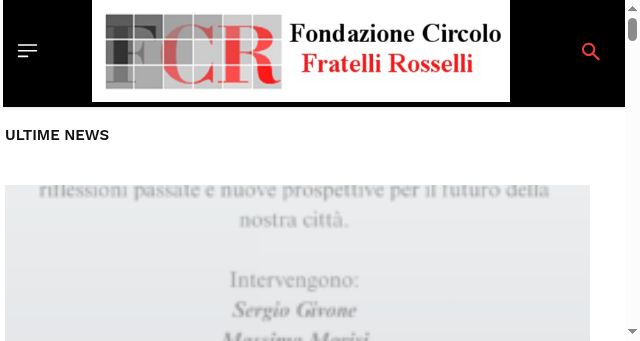 Screenshot of rosselli.org