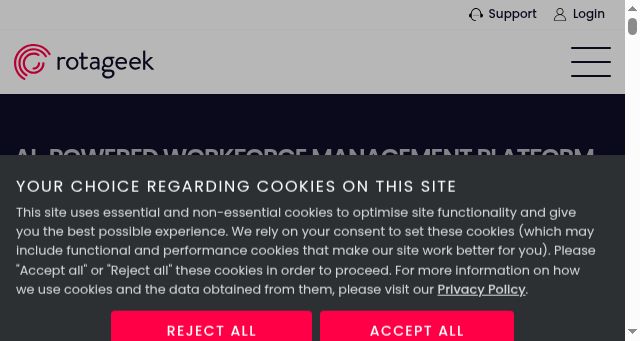 Screenshot of rotageek.com