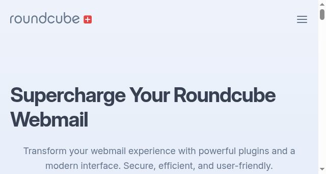 Screenshot of roundcubeplus.com