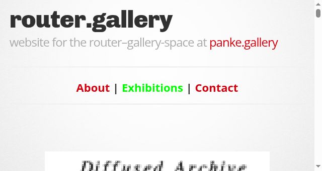 Screenshot of router.gallery