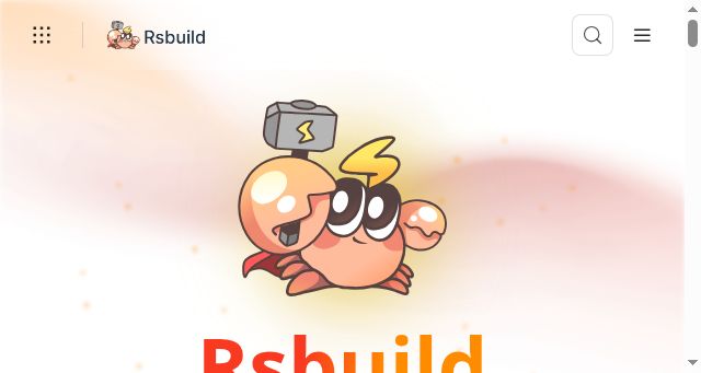 Screenshot of rsbuild.rs