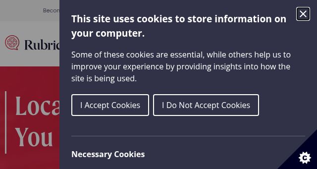 Screenshot of rubric.com
