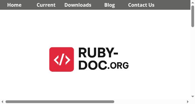 Screenshot of ruby-doc.org